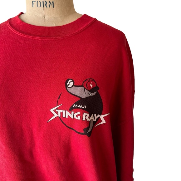 Vintage 90s Maui Stingrays Crazy Shirts Sweatshirt Minor League - Picture 2 of 4